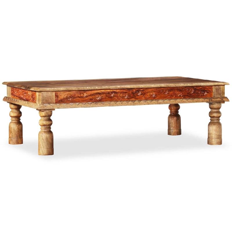 VidaXL Table basse Bois et de manguier 110x60x38 cm Modèle Atlas Office Essence - 245140_0