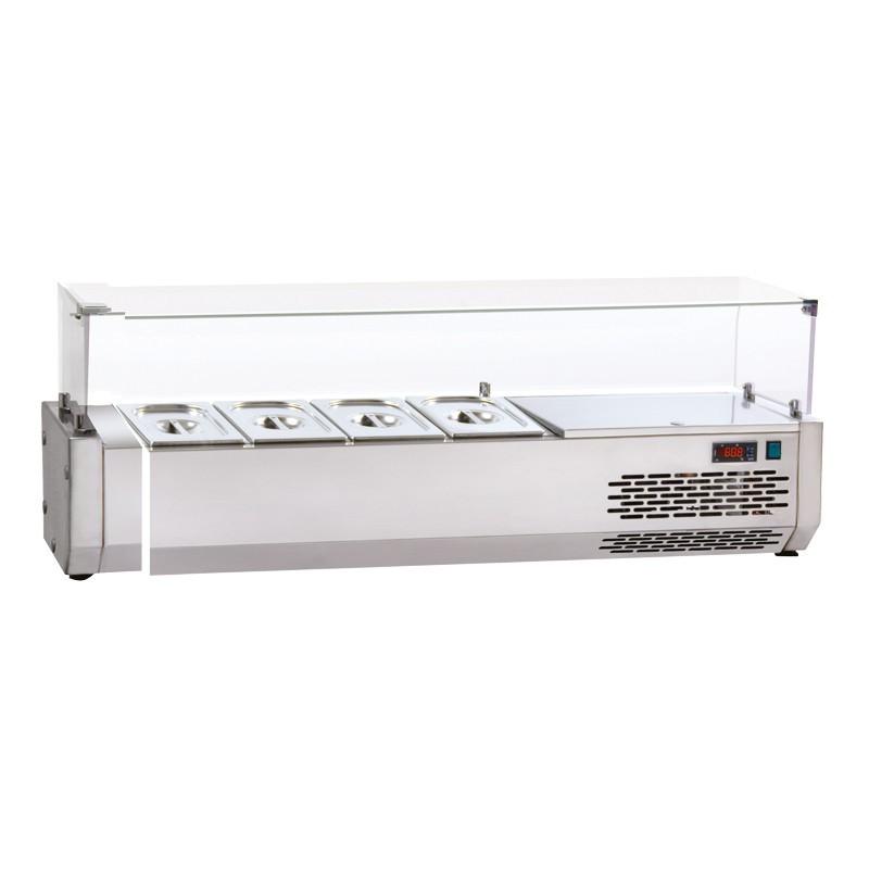 Vitrine réfrigérée pour tables à pizza 4 GN1/4 SOFRACOLD Sofraca_0