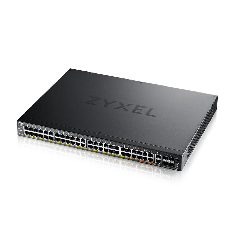 Zyxel XGS2220-54HP Géré L3 Gigabit Ethernet (10/100/1000) Connexion Ethernet, supportant l'alimentation via ce port (PoE)_0