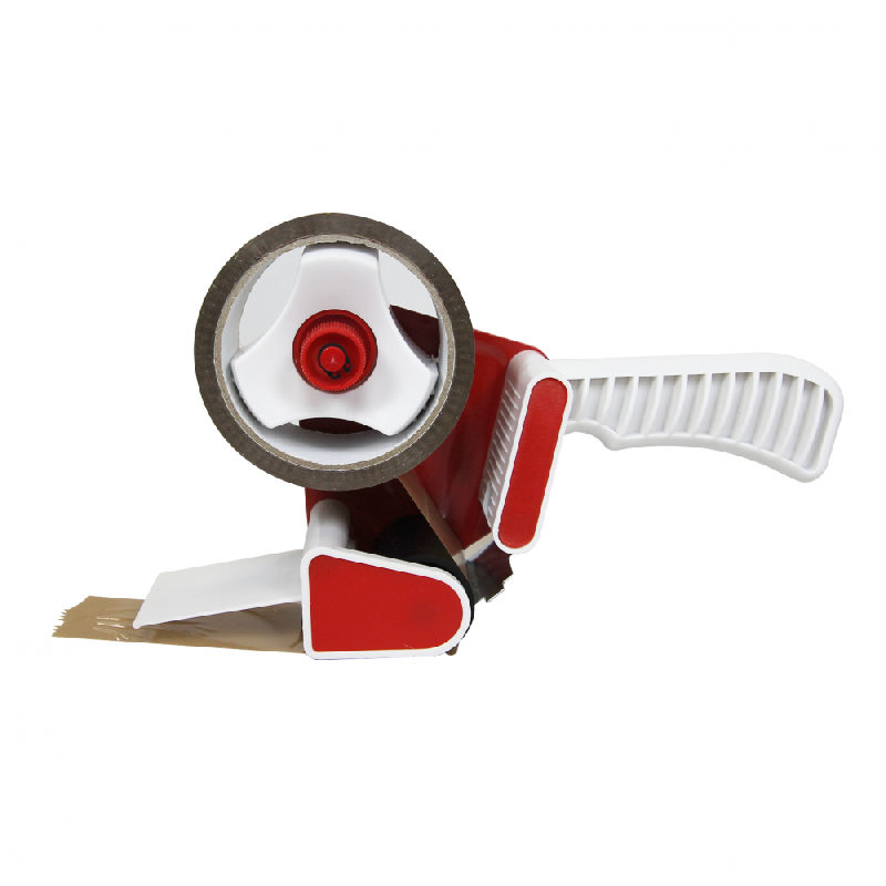 2 rouleaux d'emballage marron 48mmx50m avec dévidoir - manutention, plastique_0