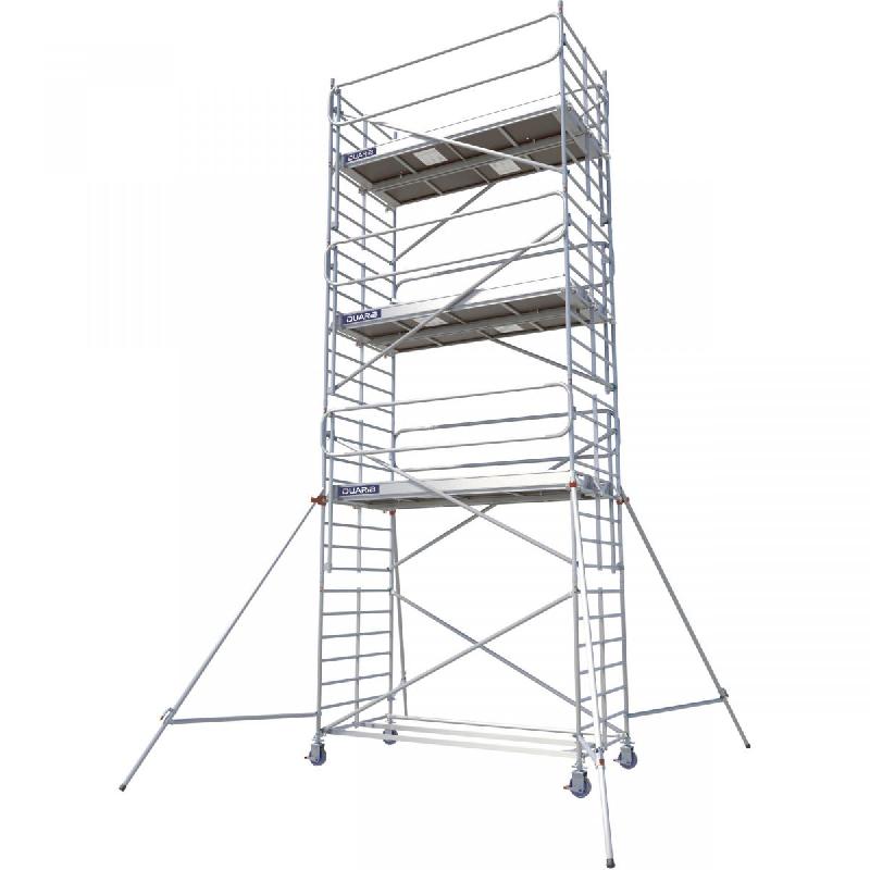 Échafaudage roulant aluminium DOCKER 150 version garde-corps EXMDS - Hauteur de travail : 8,90 m - DUARIB - 7230072_0