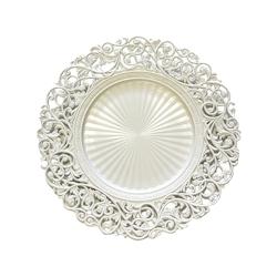 Aulica Dessous d'assiette blanc baroque - Lot de 6 - blanc 793601_0
