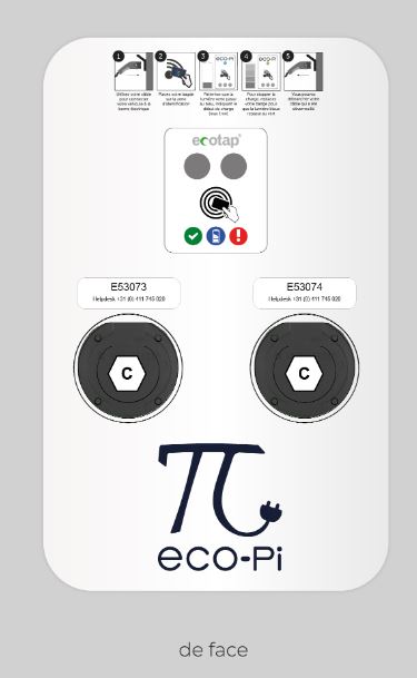 Borne de recharge murale Duo FR pour voiture électrique - 2 points de charge - jusqu'à 22 kW_1