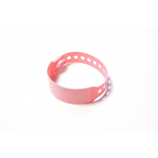 Bracelet hôpital avec panneau d'écriture - Taille enfant - Rose (203 C) - Extra-souple pour peaux sensibles_0