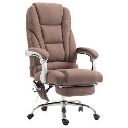 CLP Fauteuil de bureau Pacific avec fonction massage tissu Marron - marron textile 192451303_0