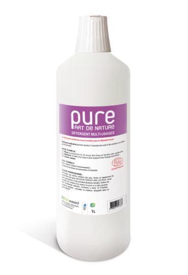 Détergent multi-usages Ecocert* verveine 1L - dégraissant et sans rinçage - référence PUREDTU1_0
