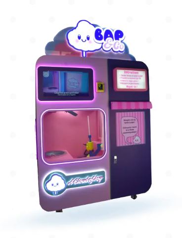 Distributeur automatique de barbe à papa SMART+ - 128 combinaisons de formes - 220V - Écran tactile et vitres autonettoyantes_0