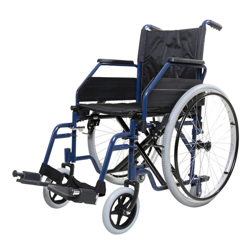 FAUTEUIL ROULANT PLIABLE BLUESEAT BLEU / NOIR LARGEUR 46 CM_0