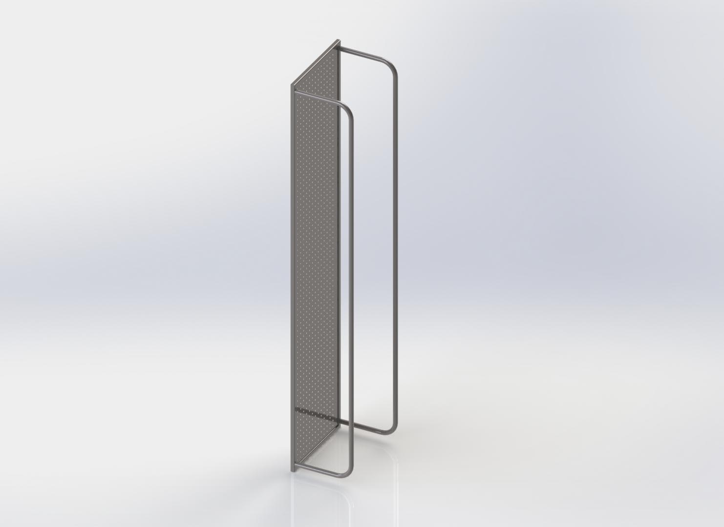 Joue Cross H2100 - Fond Tôle avec ou sans protection - Pour agencement de magasin et rayonnage_0