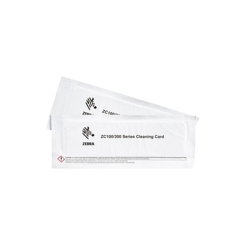 Kit de nettoyage Zebra ZC100 / ZC300 - Cartes de nettoyage pour imprimantes ZC100, ZC300 et ZC350_0