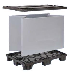 LRP - Caisse-palette en plastique pliable - 2 dimensions disponibles avec options personnalisables_0
