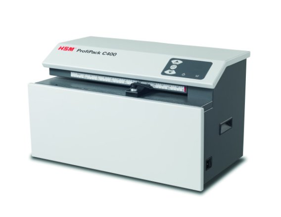 Machine de matelassage pour transformer des cartons usagés en matériel d'emballage - HSM ProfiPack C400_0