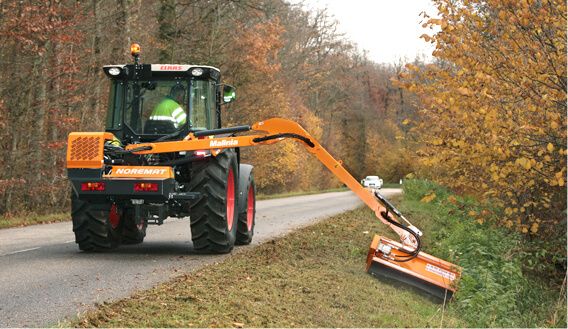 Malinia broyeur forestier - Noremat - bras droit - hauteur maxi sur haie 2,43 m - portée horizontale 4,20 m_0