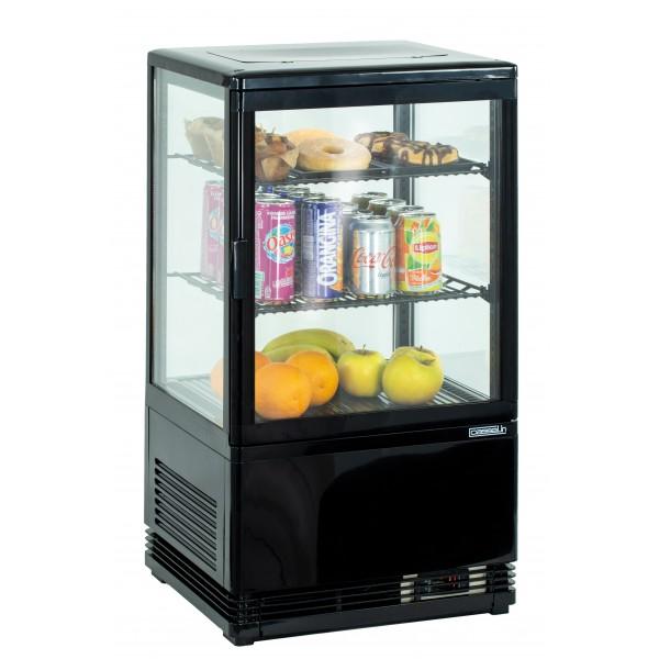 Mini vitrine réfrigérée positive 58 L, 130 W (Couleur: Noire - Réf CVR58LN-4)_0