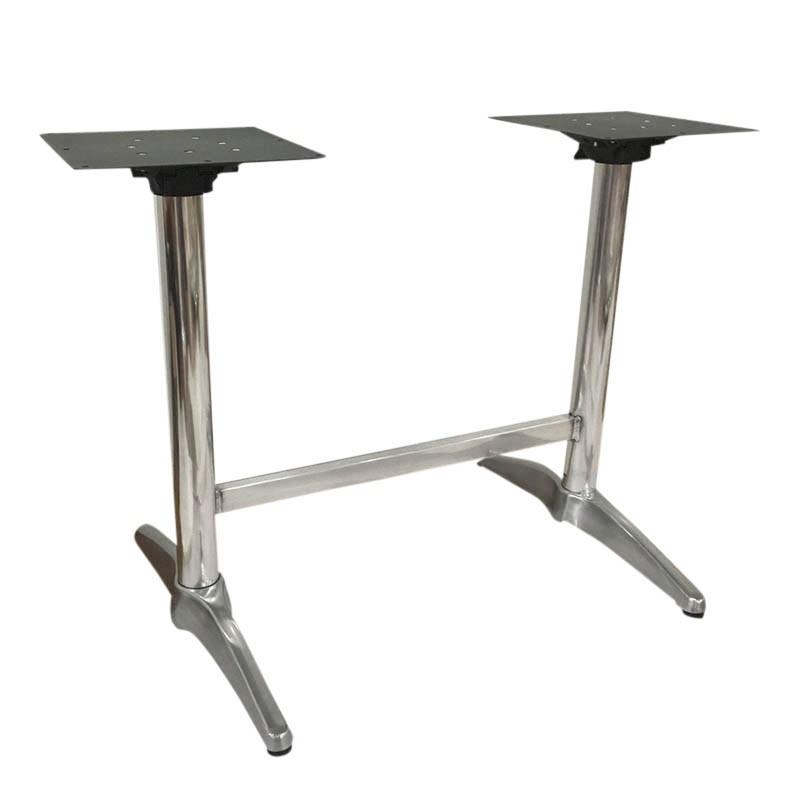 Piètement double rabattable aluminium Calvi miroir -_0