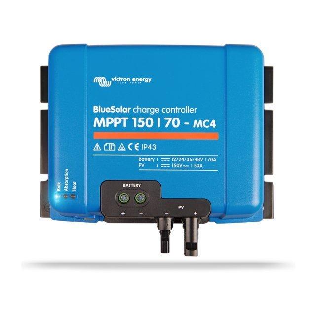 Régulateur solaire BlueSolar MPPT 150/70-MC4 12/24/48V - Victron Energy - Efficacité accrue avec protections multiples_0