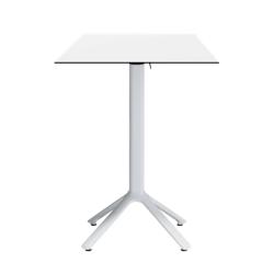 Restootab - Table haute pliable Nemo blanche pour extérieur 60x60 - blanc TB-NEMFF1-6060C-BLANC_0