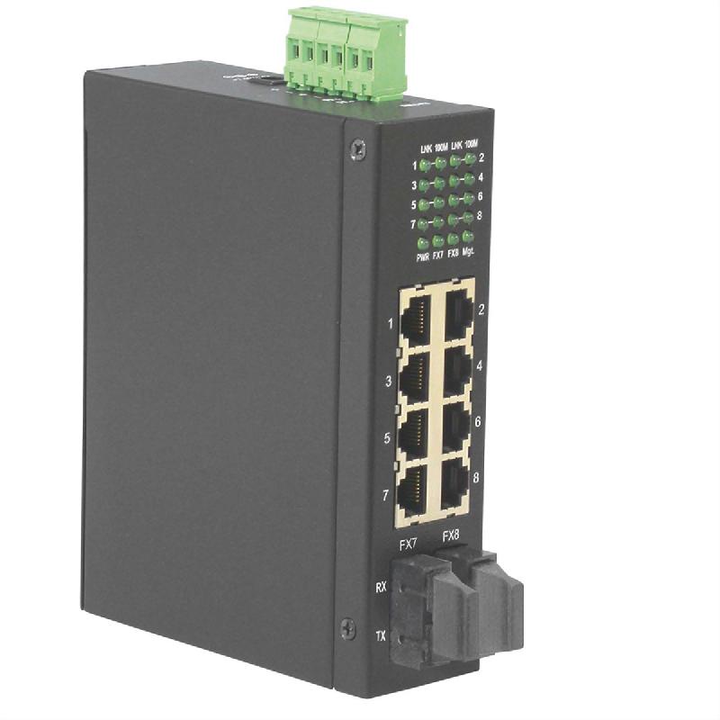 ROLINE Switch industriel 6x RJ-45, 2x RJ-45 ou SC, non administrable_0