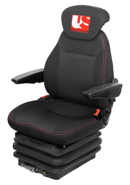 Siège de tracteur UnitedSeats CS85 C1 - suspension mécanique, support lombaire, garniture PVC_0