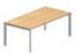 Table de bureau rectangulaire en mélamine - pieds fixes triangulaires - 1 171 066_0