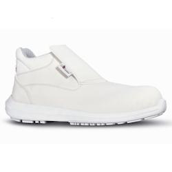 U-Power - Chaussures de sécurité montantes SHINE GRIP - Environnements humides et aseptisés - S2 SRC Blanc Taille 45 - 45 blanc matière synthétiq_0