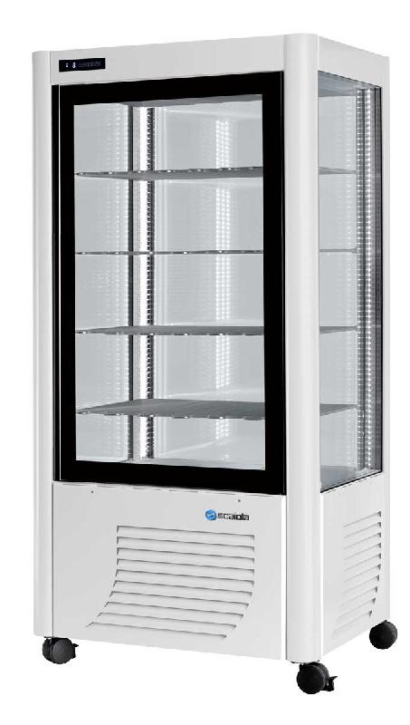 Vitrine réfrigérée négative blanche 4 faces vitrées 540L - Modèle 540BT-B - Température -10°C à -21°C - Gaz R290_0