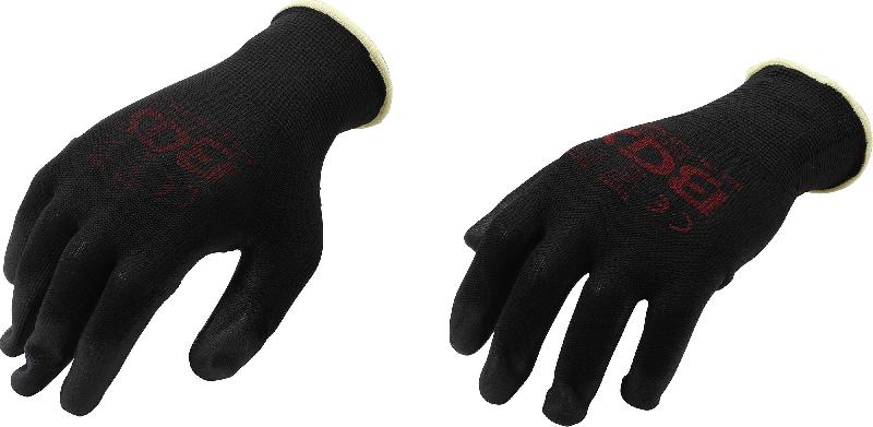 Gants de mécaniciens - Taille 8 (M) - Revêtement partiel en PU - BGS 9947_0