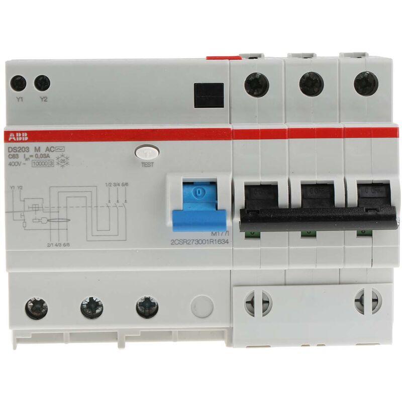 disjoncteur différentiel abb 63a type a