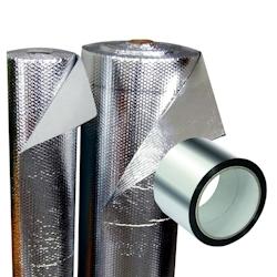 ANTIHUMEDADES Isolant thermique réfléchissant 100% aluminium et bulles Rouleau 60m2 (50m x 1,20) + Ruban Aluminium. Pour maisons, bureaux... - alumi_0