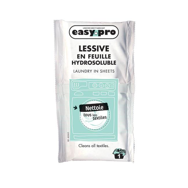 B22001t - Easypro - Lessive en feuille hydrosoluble hypoallergénique et biodégradable_0