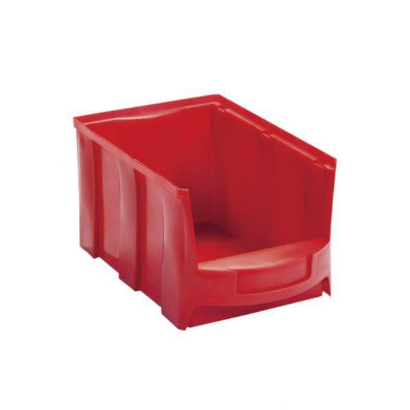Bac à bec picking rouge - capacité 14L - superposable avec porte-étiquette frontal - Marque Rolléco_0