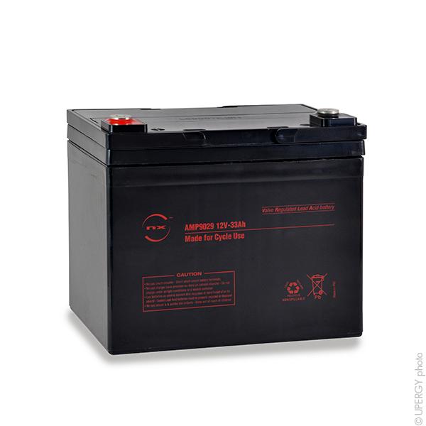 BATTERIE PLOMB AGM NX 33-12 CYCLIC 12V 33AH M6-F_0