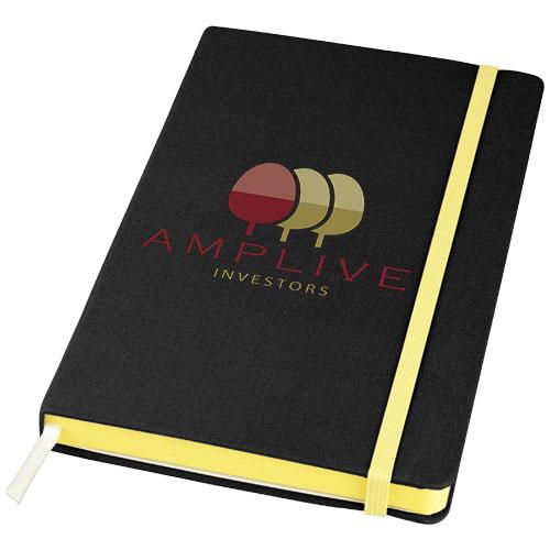 Bloc-notes frappé 10708202 - format A5 rigide avec design moderne et 80 feuilles couleur crème_0