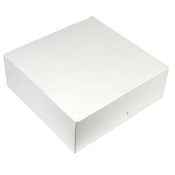 Boîte Gâteau Économique - 32 x 32 x 8 cm - par 50 - blanc en carton 3760394093855_0
