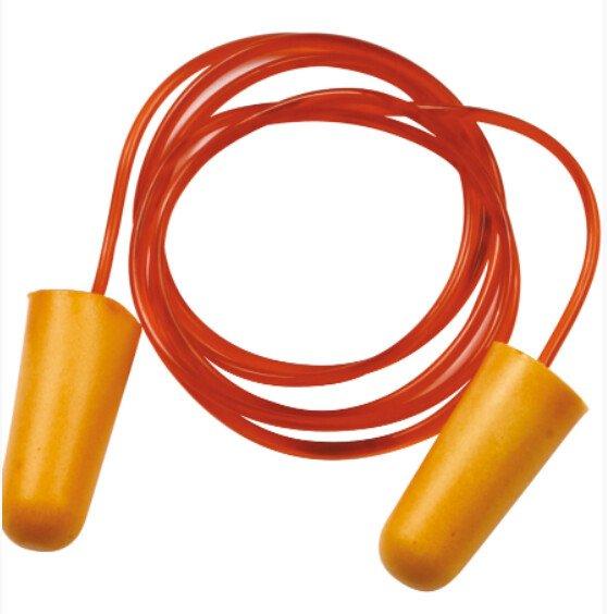 Bouchons d'oreilles avec cordon 34 dB - Boîte de 200 paires - Polyuréthane - Marque Singer_0