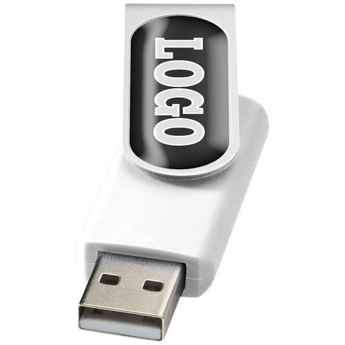 Clé USB publicitaire 2 Go Rotate-Doming - Plastique et aluminium_0