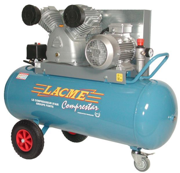 Compresseur 150 litres LACMÉ - COMPRESTAR 36V150T - 400V - 5.5 CV / 36 m³/h_0