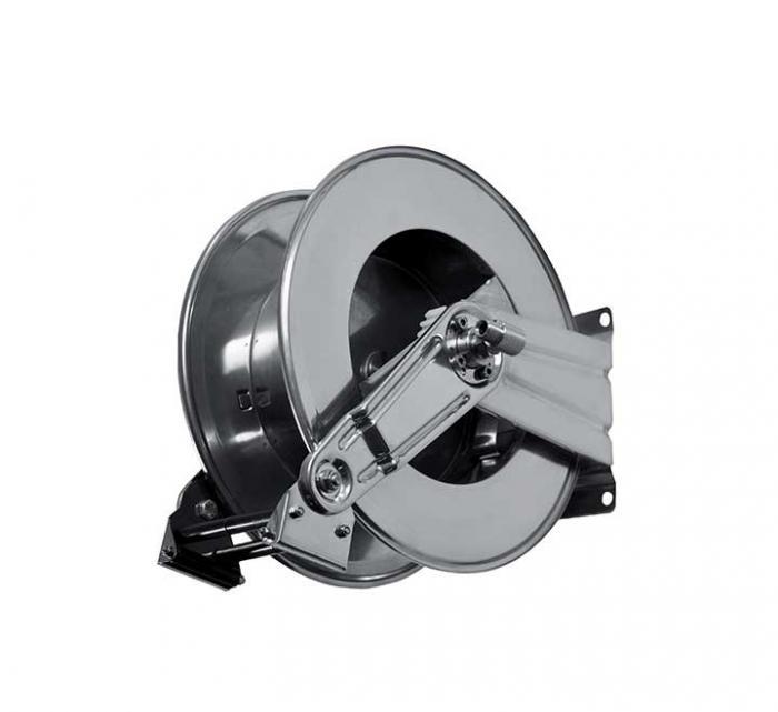 Enrouleur automatique nu centrale nettoyage inox 20m_0