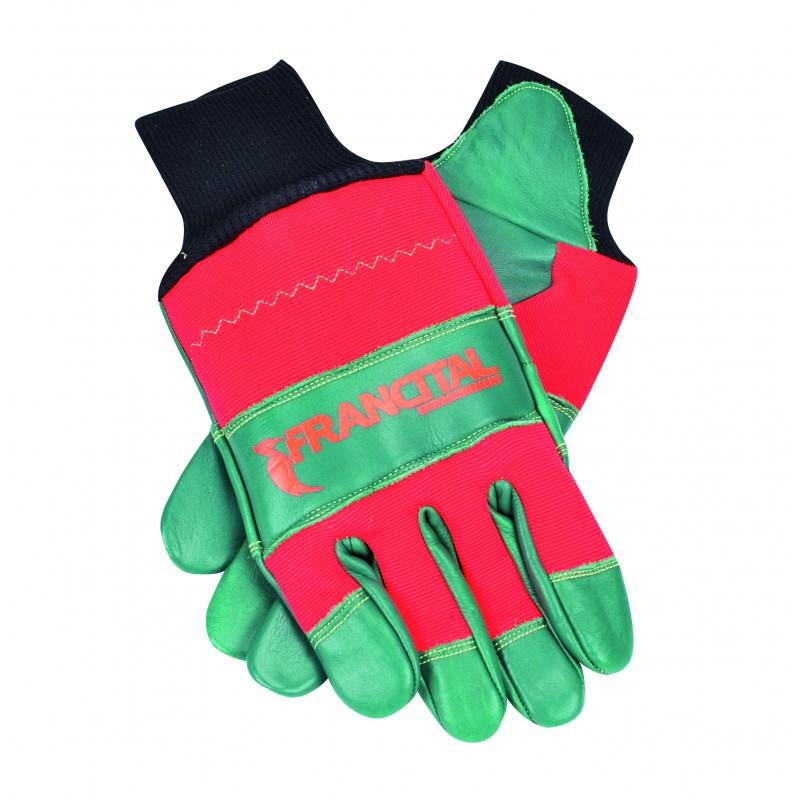 Gants de protection bûcheron mains gauche et droite EN 381-7 - EN 388 - Classe 1 - Cuir_0