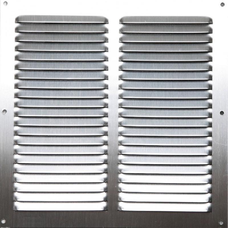 Grille d'aération aluminium anodisé, l.20 x l.20 cm_0