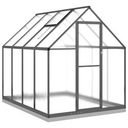 Helloshop26 - Serre tente abri plante fleur légumes avec cadre de base 224 x 169 x 202 cm aluminium anthracite 02_0044498 - 3000220180008_0