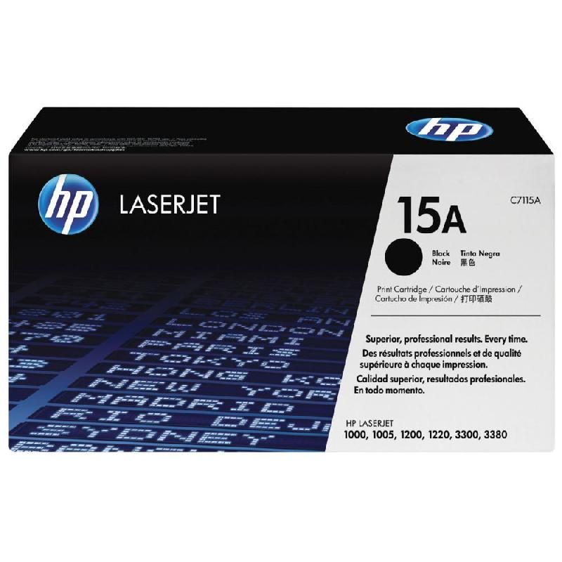 HEWLETT PACKARD TONER ORIGINAL 15A (C7115A) - COULEUR: NOIR