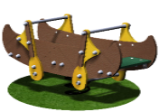 Jeu sur ressort PIAZ01PE - Crea Equipements - Âge 2 à 6 ans - Capacité 2 enfants_0