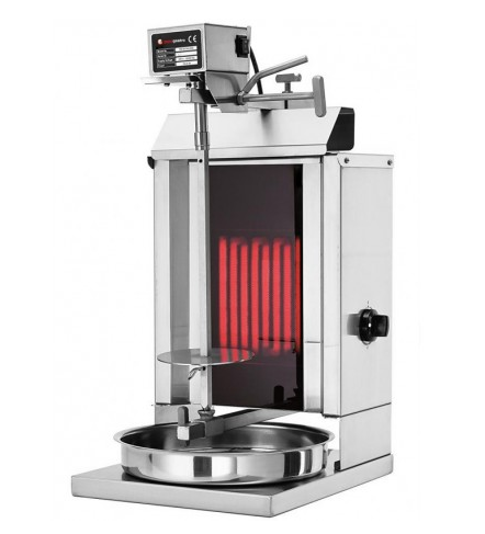 Machine à kebab électrique - 5 kg - 1 brûleur - Référence DOKE1 - Acier inoxydable_0