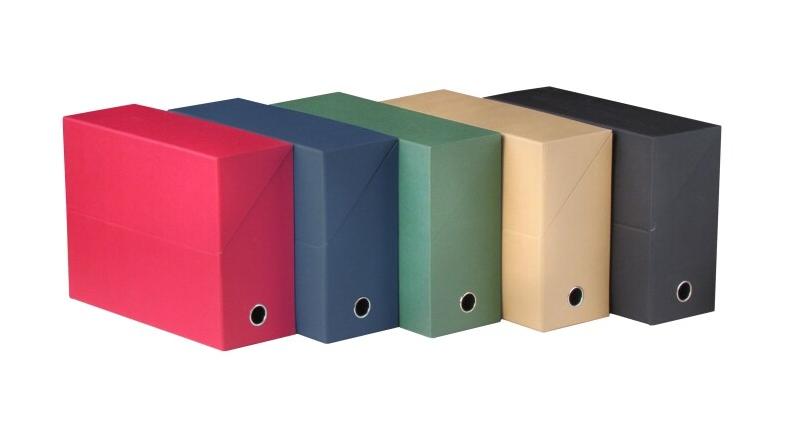 Oxford Lot de 5 Boîte de transfert Toilée 34x25,5, dos de 120, en carte coloris assortis (5) - 3504920511297_0