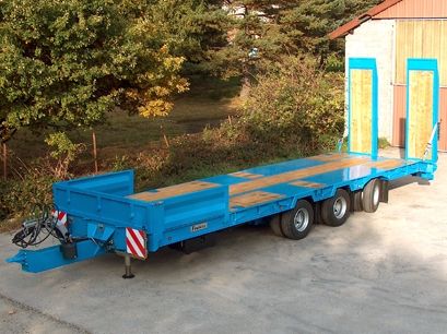 Pb32co - Remorque plateau pour poids lourd Fournier - PTC 32T - 3 essieux et options personnalisables_0