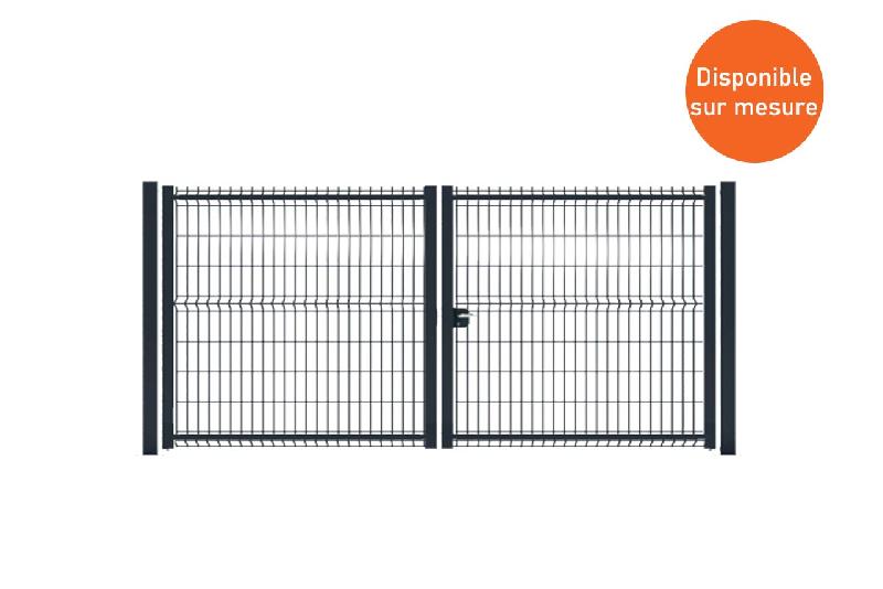 Portail battant grillagé - 6000 / 2500_0