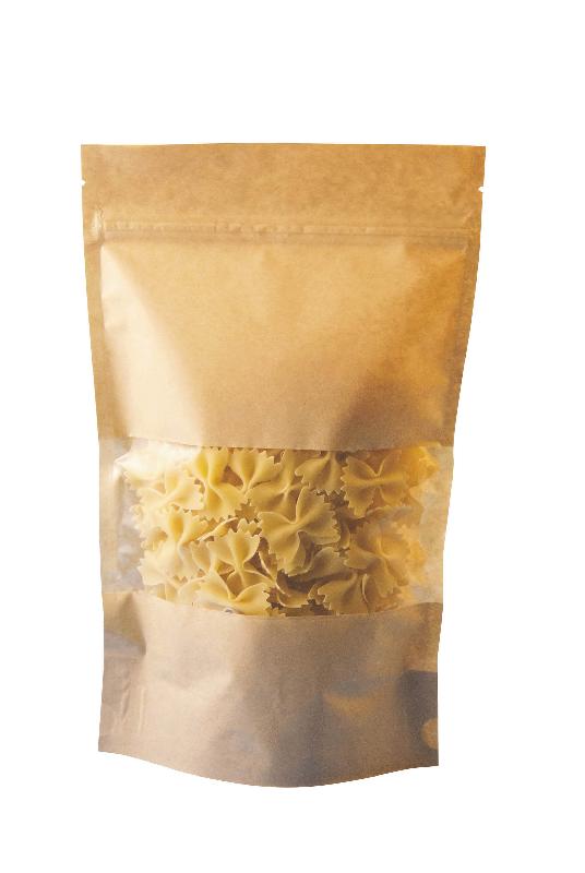 Sachet papier / pet / cpp avec fenêtre doypack - 580054 – 1000 ml_0