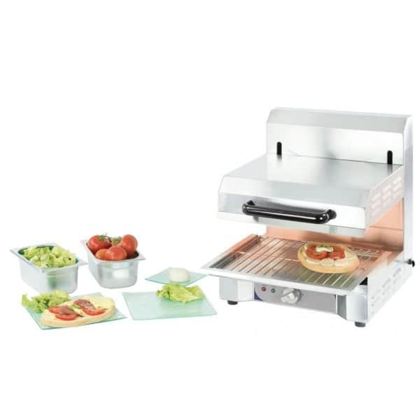 Salamandre cuisine à quartz avec plafond mobile en acier inoxydable 2200 W_0