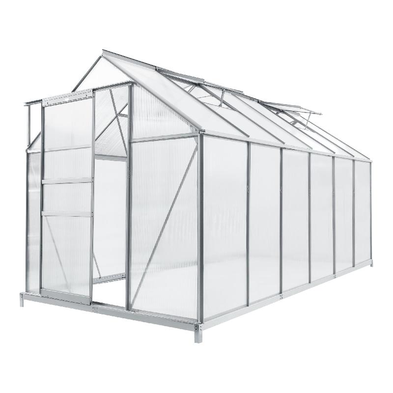 SERRE DE JARDIN À PORTE COULISSANTE EN POLYCARBONATE 7,03 M² 03_0008254_0